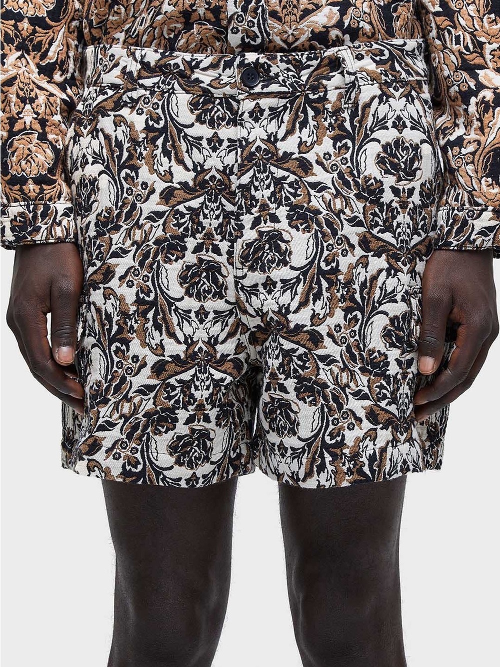 Osklen Jacquard Rose Bermuda Shorts
